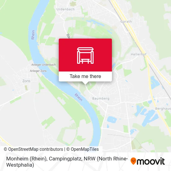 Карта Monheim (Rhein), Campingplatz