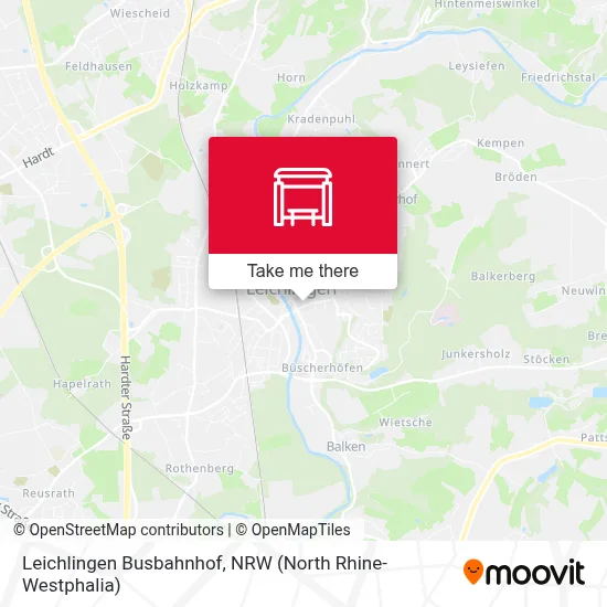Leichlingen Busbahnhof map