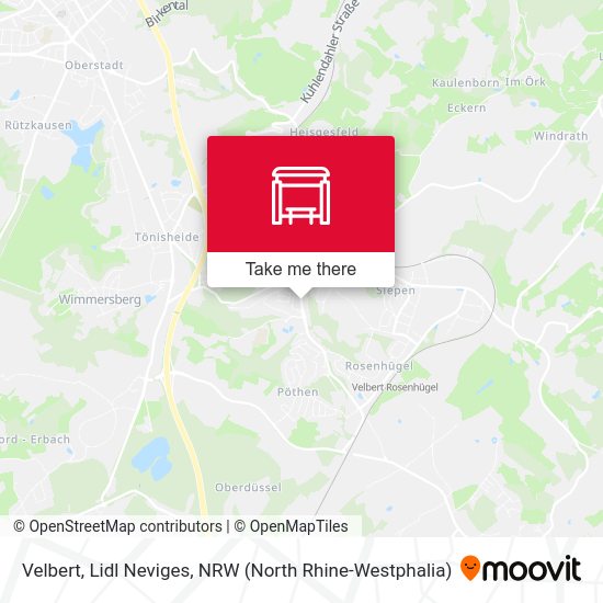 Карта Velbert, Lidl Neviges