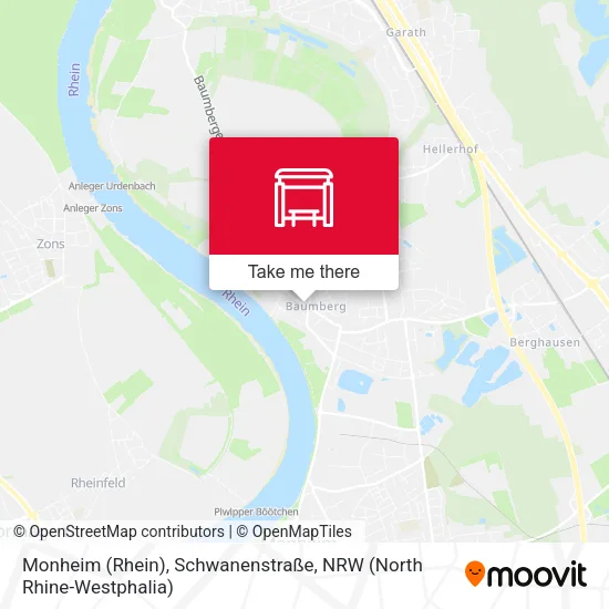 Карта Monheim (Rhein), Schwanenstraße