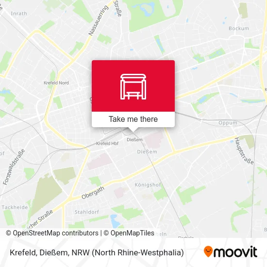 Карта Krefeld, Dießem