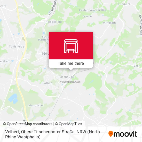 Карта Velbert, Obere Titschenhofer Straße