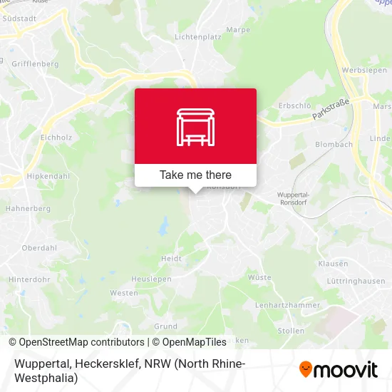 Карта Wuppertal, Heckersklef