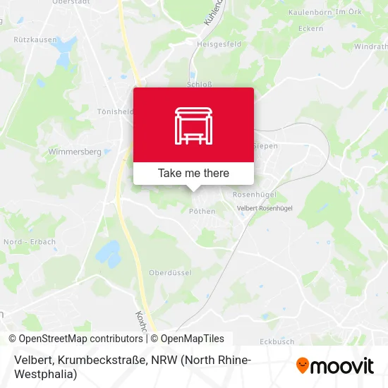 Карта Velbert, Krumbeckstraße
