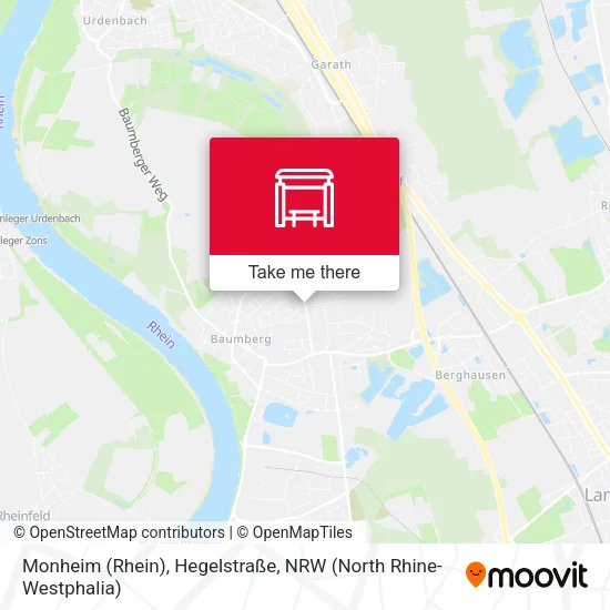 Карта Monheim (Rhein), Hegelstraße