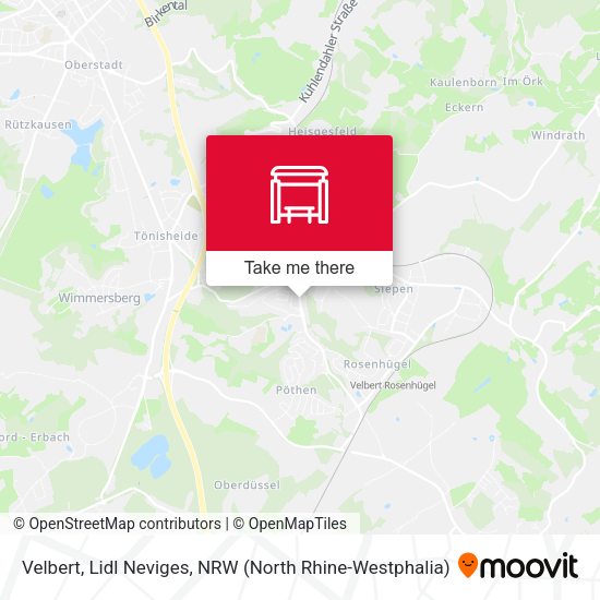 Карта Velbert, Lidl Neviges