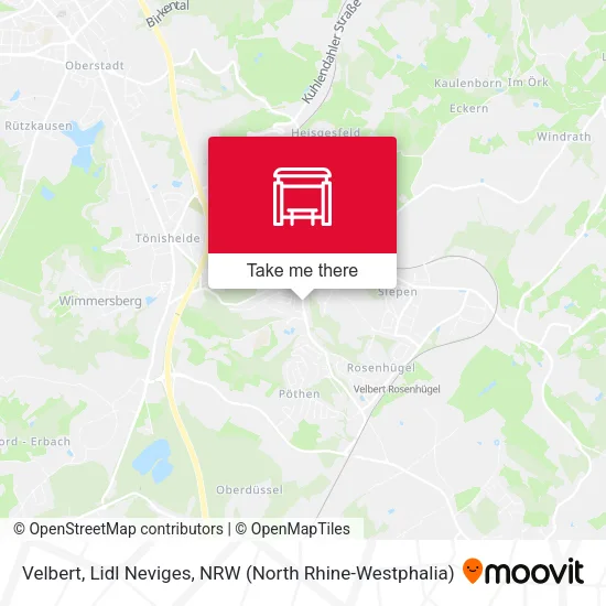 Карта Velbert, Lidl Neviges