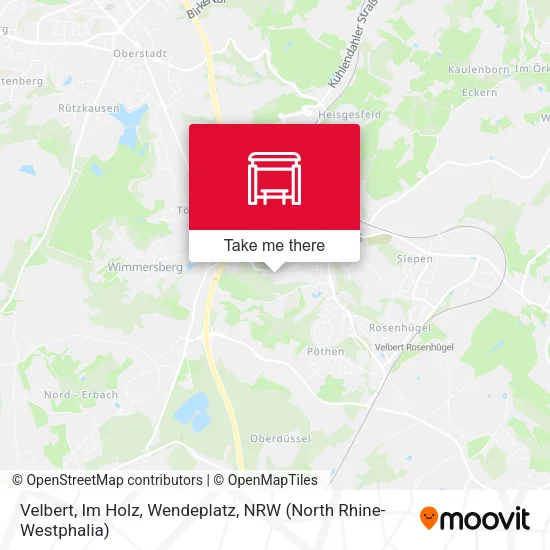 Карта Velbert, Im Holz, Wendeplatz