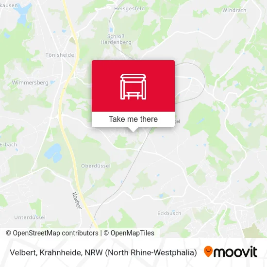 Карта Velbert, Krahnheide