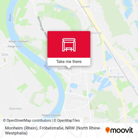 Карта Monheim (Rhein), Fröbelstraße
