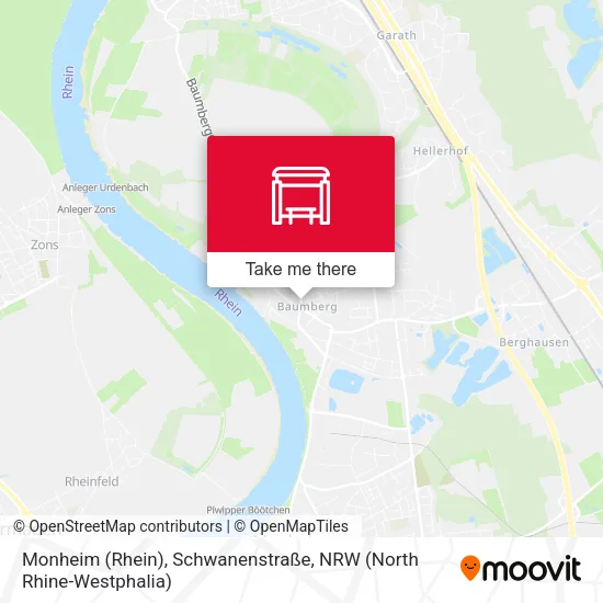 Карта Monheim (Rhein), Schwanenstraße