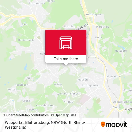 Карта Wuppertal, Blaffertsberg