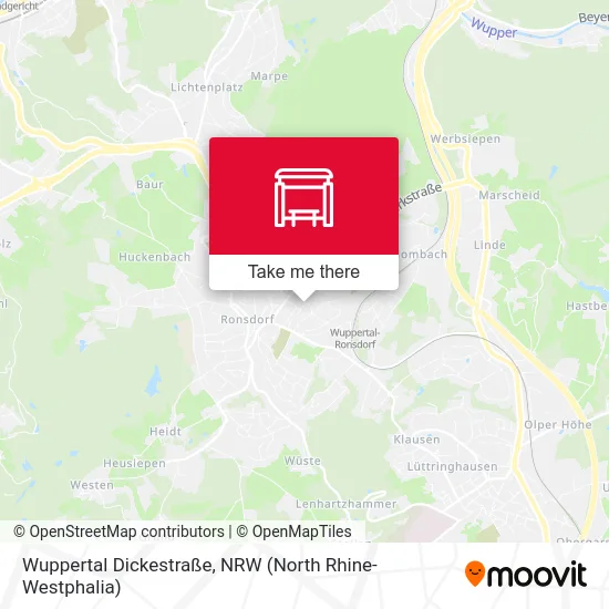 Wuppertal Dickestraße map