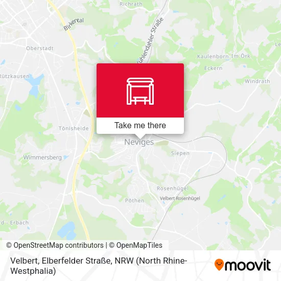 Карта Velbert, Elberfelder Straße