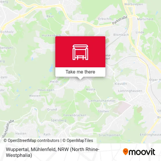 Карта Wuppertal, Mühlenfeld