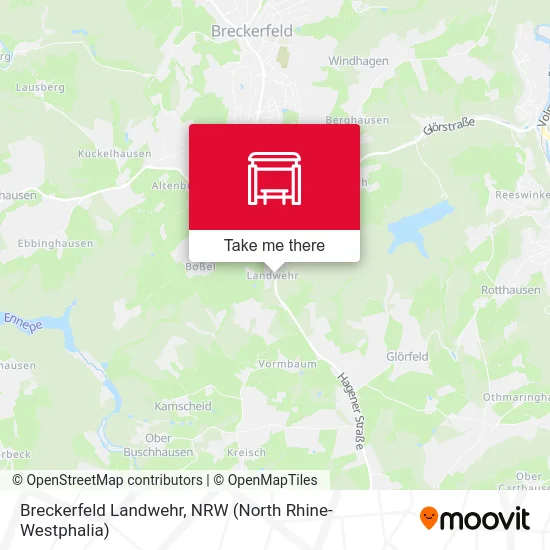 Breckerfeld Landwehr map