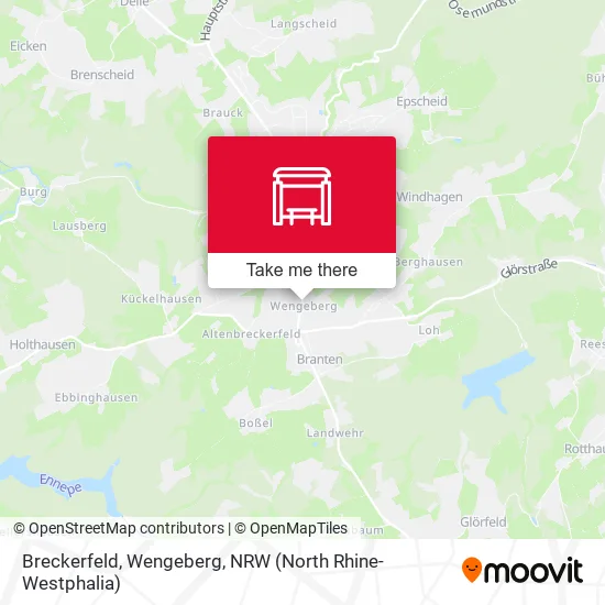 Карта Breckerfeld, Wengeberg