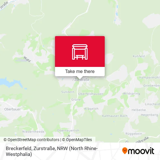 Карта Breckerfeld, Zurstraße