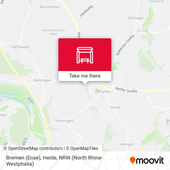 Bremen (Ense), Heide map