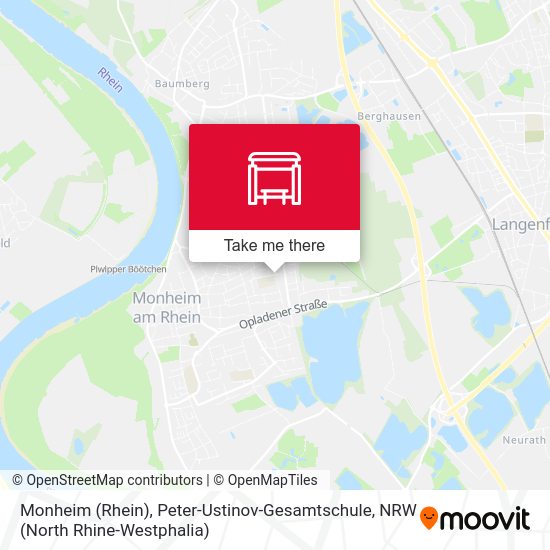 Карта Monheim (Rhein), Peter-Ustinov-Gesamtschule