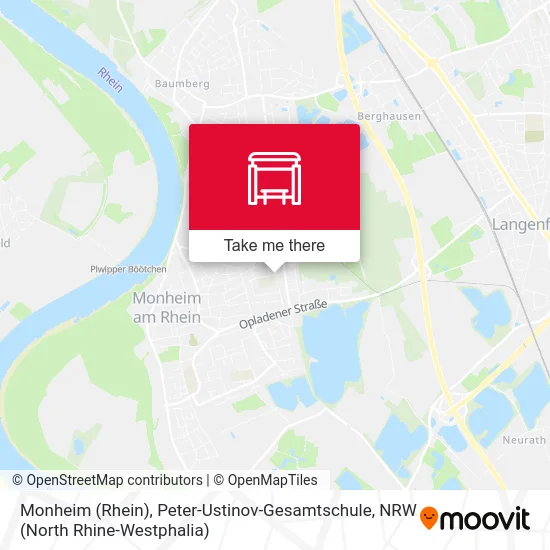 Карта Monheim (Rhein), Peter-Ustinov-Gesamtschule
