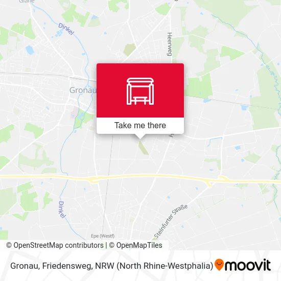 Gronau, Friedensweg map