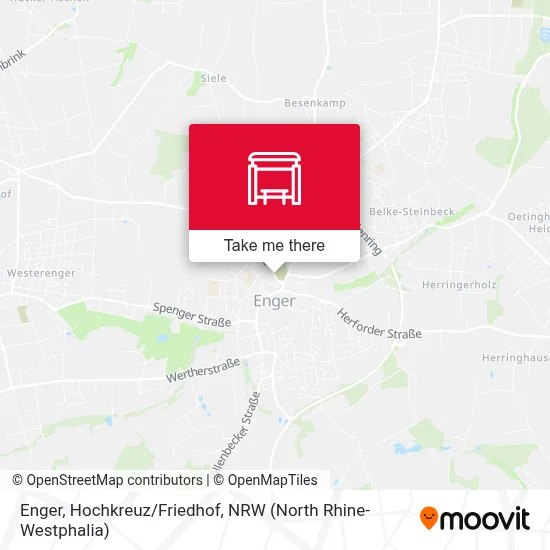 Enger, Hochkreuz/Friedhof map