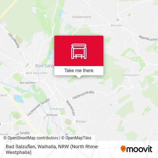 Карта Bad Salzuflen, Walhalla