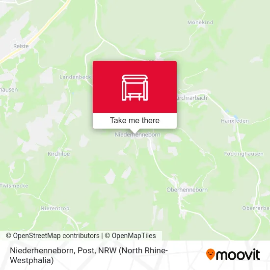Карта Niederhenneborn, Post