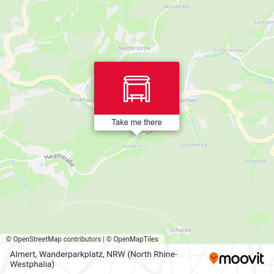 Карта Almert, Wanderparkplatz