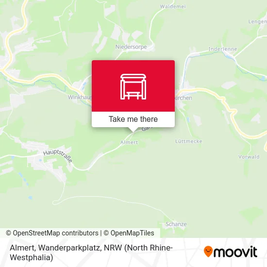 Карта Almert, Wanderparkplatz
