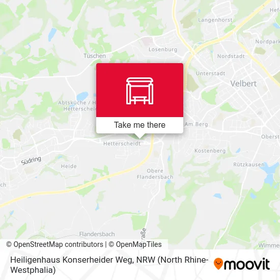 Карта Heiligenhaus Konserheider Weg