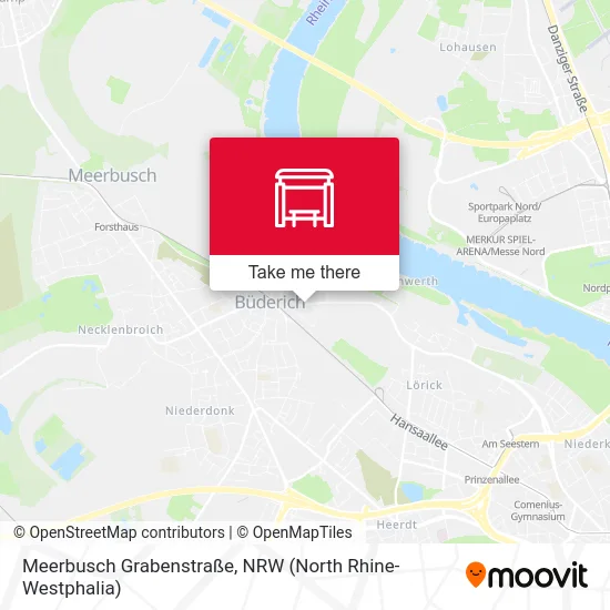 Карта Meerbusch Grabenstraße