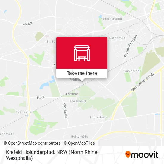 Krefeld Holunderpfad map