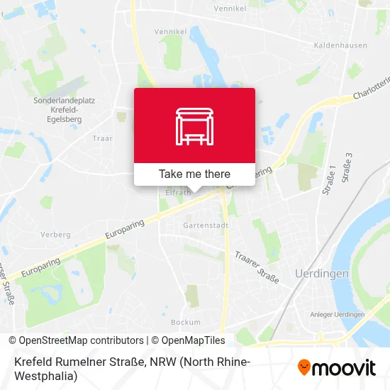 Krefeld Rumelner Straße map