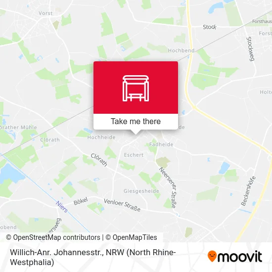 Карта Willich-Anr. Johannesstr.