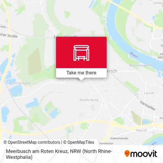 Meerbusch am Roten Kreuz map