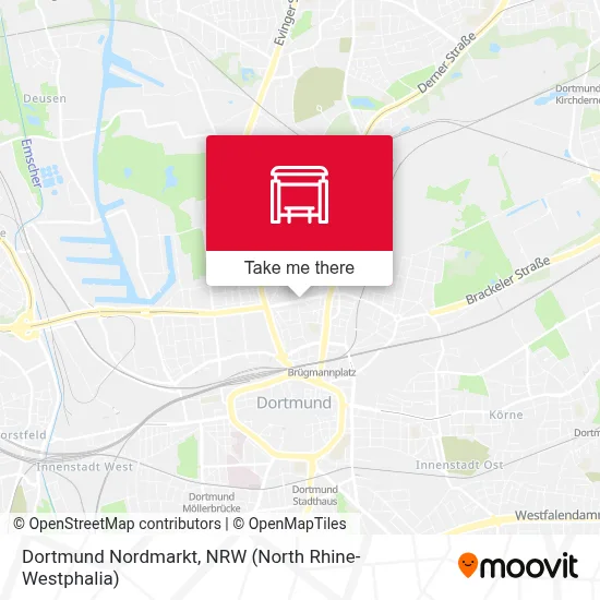 Dortmund Nordmarkt map