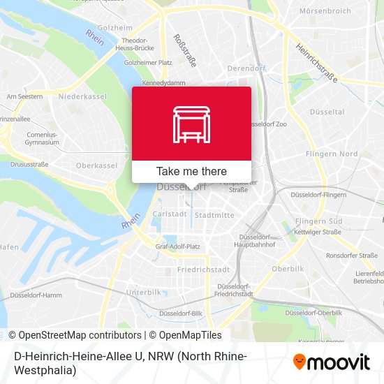Карта D-Heinrich-Heine-Allee U