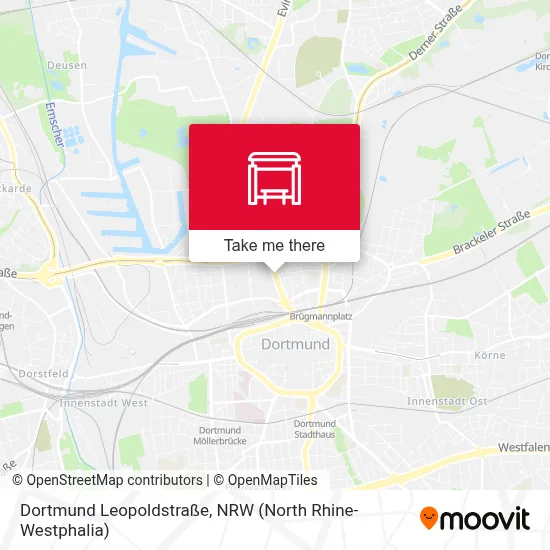 Dortmund Leopoldstraße map