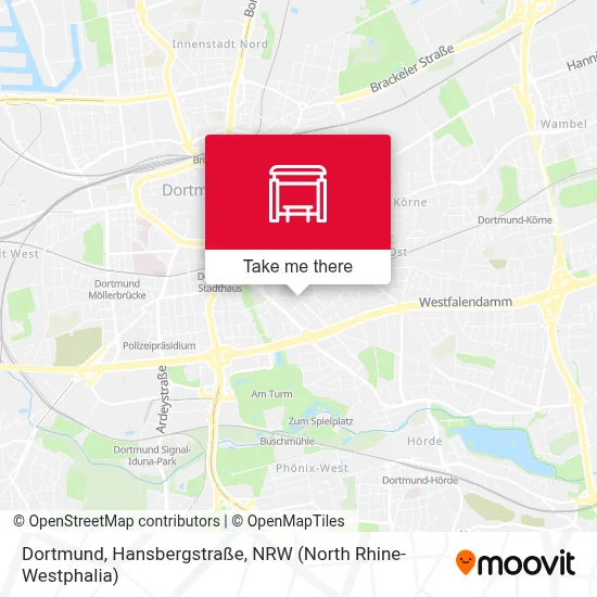 Dortmund, Hansbergstraße map