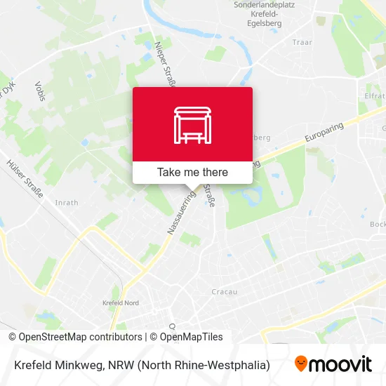 Krefeld Minkweg map