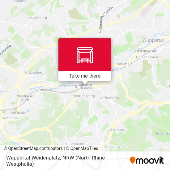Wuppertal Weidenplatz map