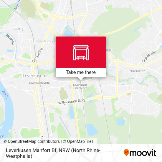 Leverkusen Manfort Bf map