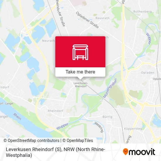 Leverkusen Rheindorf (S) map