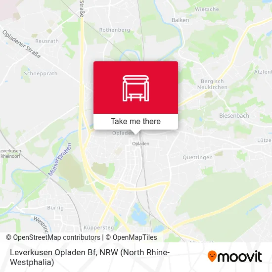 Leverkusen Opladen Bf map