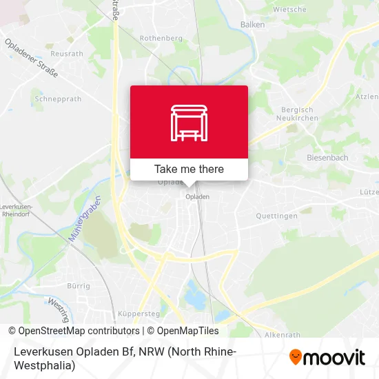 Leverkusen Opladen Bf map