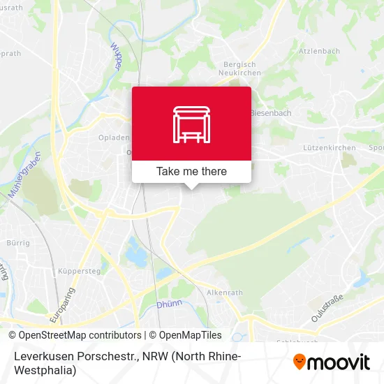 Leverkusen Porschestr. map