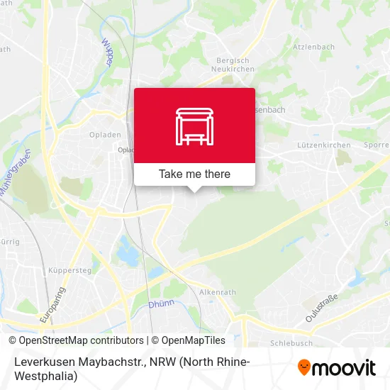 Карта Leverkusen Maybachstr.