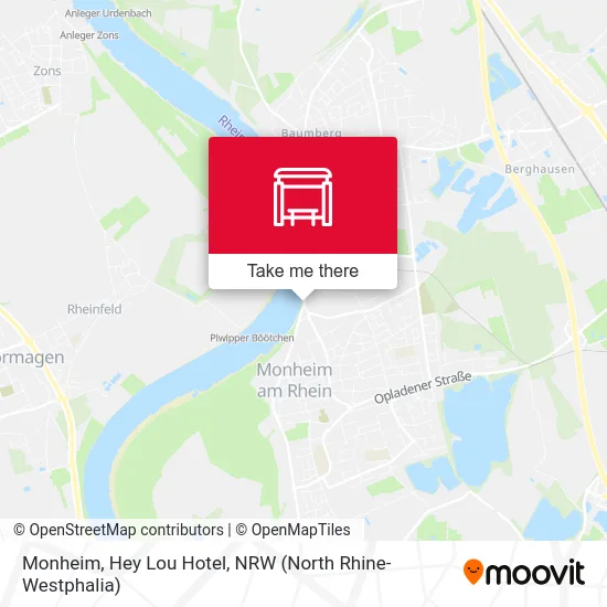 Monheim, Hey Lou Hotel map